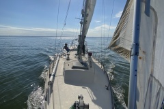 Kate at the helm