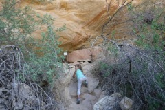 climbing to ball room cave